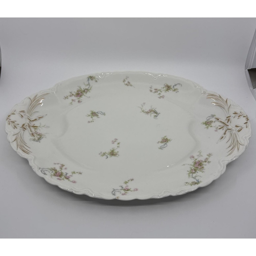 Antique Haviland of France Limoges 18 inch Serving Platter Victorian Style